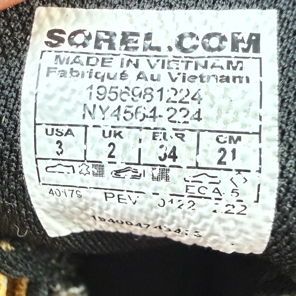 Sorel Kids Out N About Classic Waterproof Suede Duck‎ Boots Brown Size 3